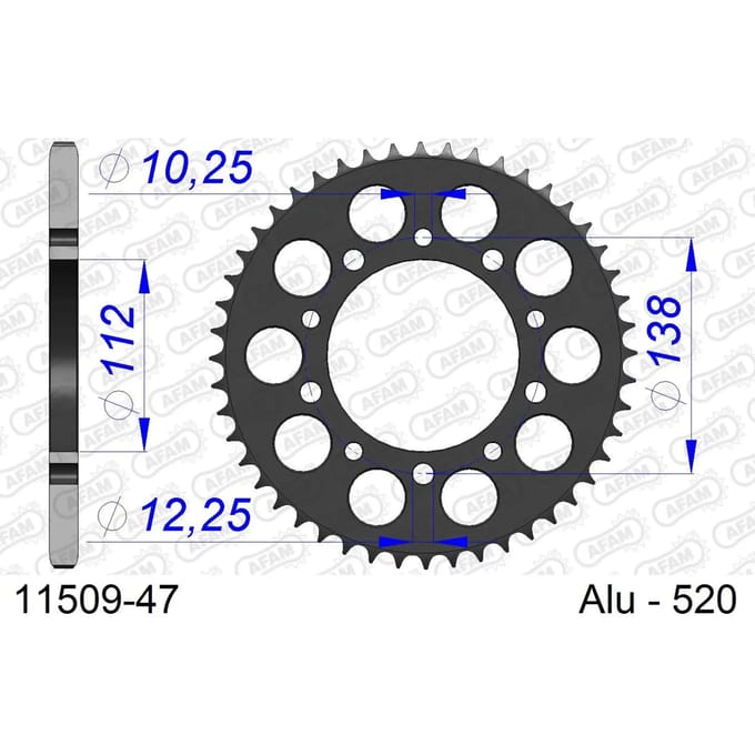 Tandwiel Afam 520 47 dents