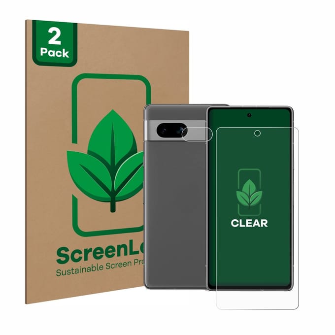 2 Stuks Screenprotector voor Google Pixel 7a (Voor+Camera) - Hoogwaardige Beschermfolie transparant
