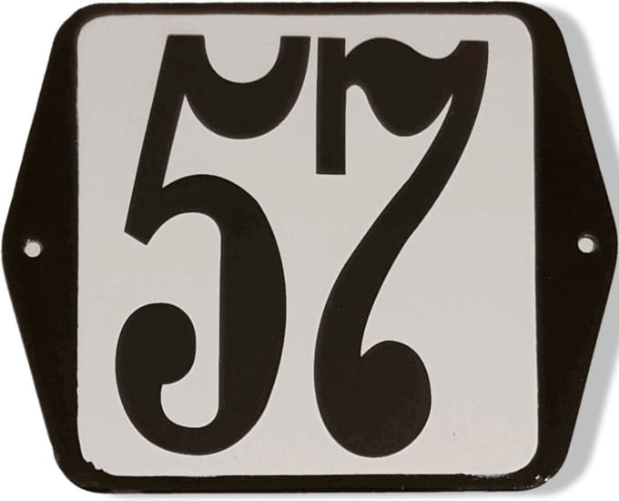 Huisnummer standaard nummer 57