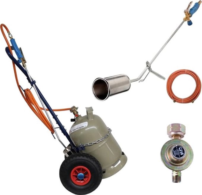 CFH Complete set GV900 onkruidbrander + DR114 regelaar + GT89 trolley