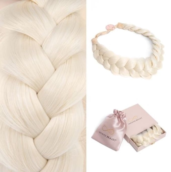 Infinity Braids - Viènne Messy Braid - Haarband - Haarband Dames - Haarbanden - Haarband Meisje - Messy Braid Viènne Diamond Frost