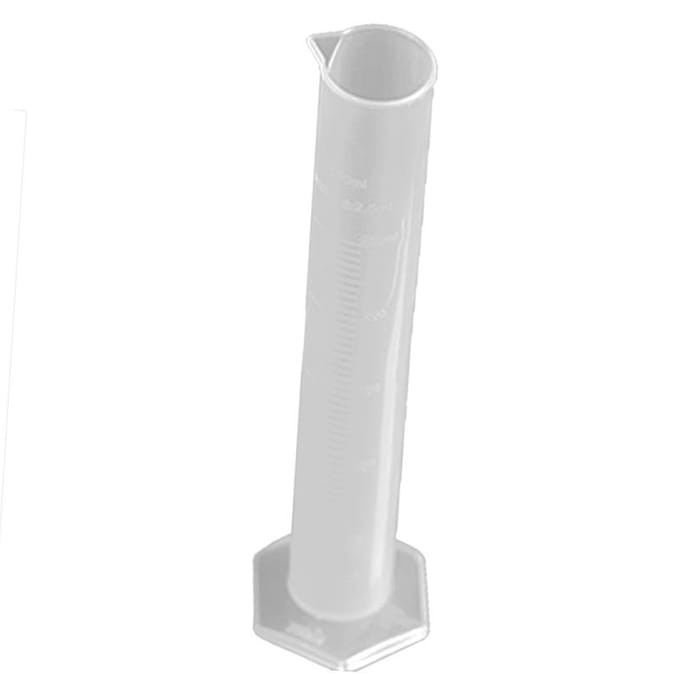 Maatcilinder Recht Plastic 250ml Grote Capaciteit Duidelijke Schaal Instrument voor Experiment 250ml white