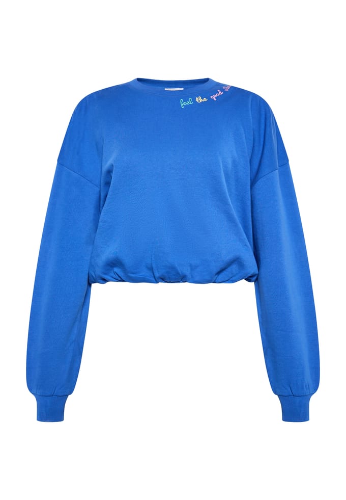 IZIA Sweatshirt Dames kobalt blauw