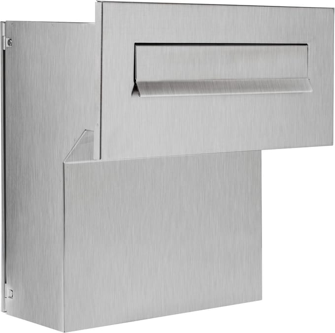 Doorwerp brievenbus 100% RVS instelbaar 190-260mm Geborsteld