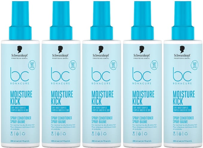 5x Schwarzkopf Bonacure Moisture Kick Spray Conditioner 200ml
