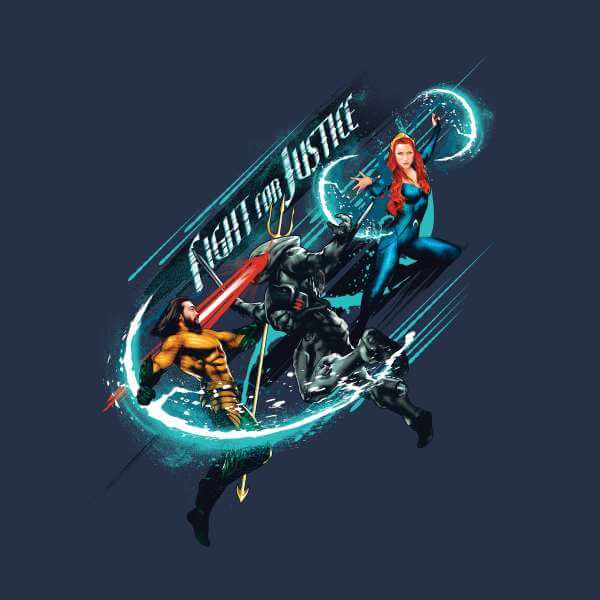 Aquaman Fight for Justice trui - Navy - M