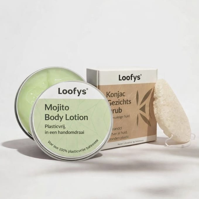 Verwen & Relax Cadeauset – Bodylotion 150ml + Konjac Gezichtsspons - Mojito