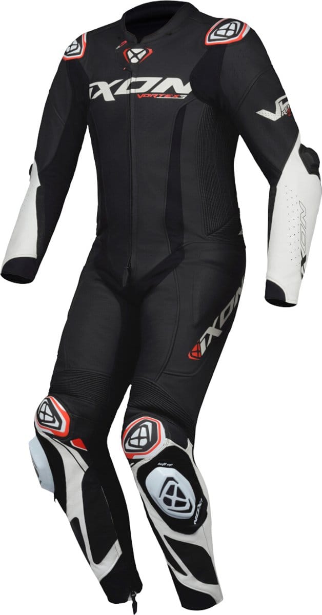 Ixon Vortex 3 Zwart Wit 1-Delig Motorpak - Racepak