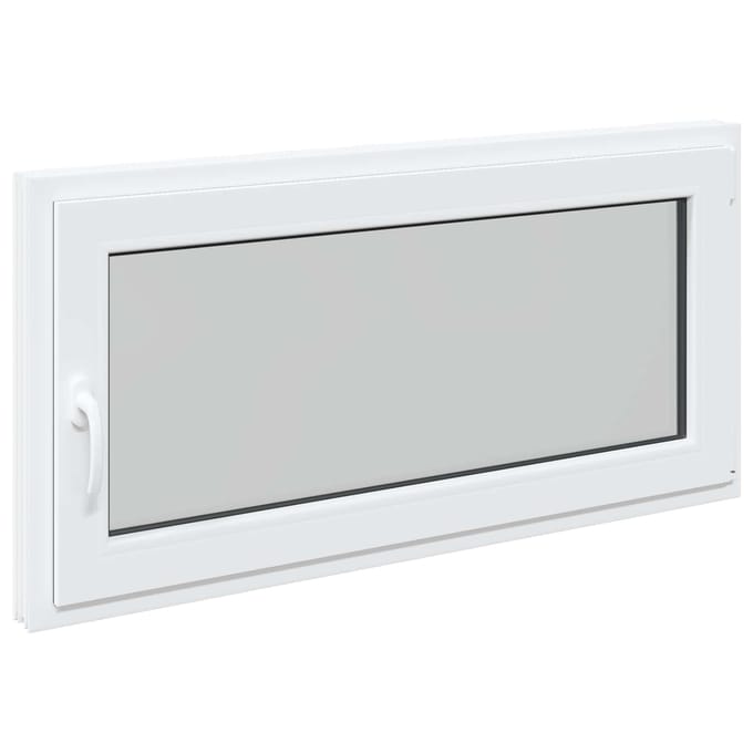 vidaXL - Kleur - binnenkant - kelderraam - Wit - RISOR - 120 - x - 60 - cm