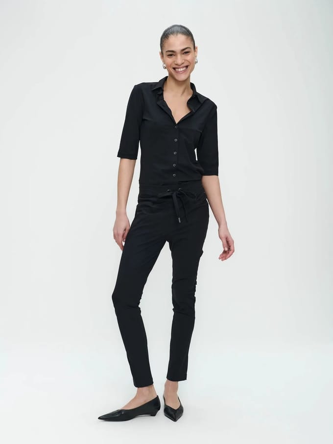 Pants Idris Technical Jersey | Black - Black / S