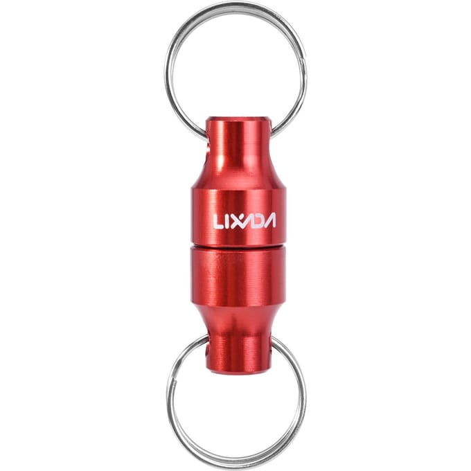Lixada Vliegvissen Magnetische Net Release Houder Keeper Magneet Clip Landing Net Connector 1pc rood
