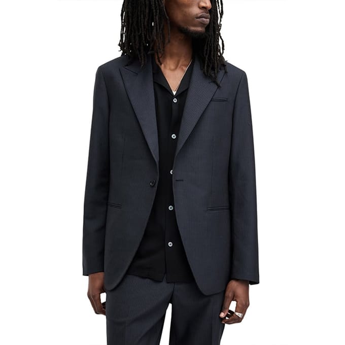 AllSaints Howling Blazer Ink Blue Taglia: 34 | Blazers Outlet | Uomo | Blu