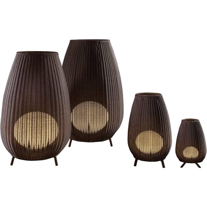 Bover Amphora 03 terraslamp, rotan Brown