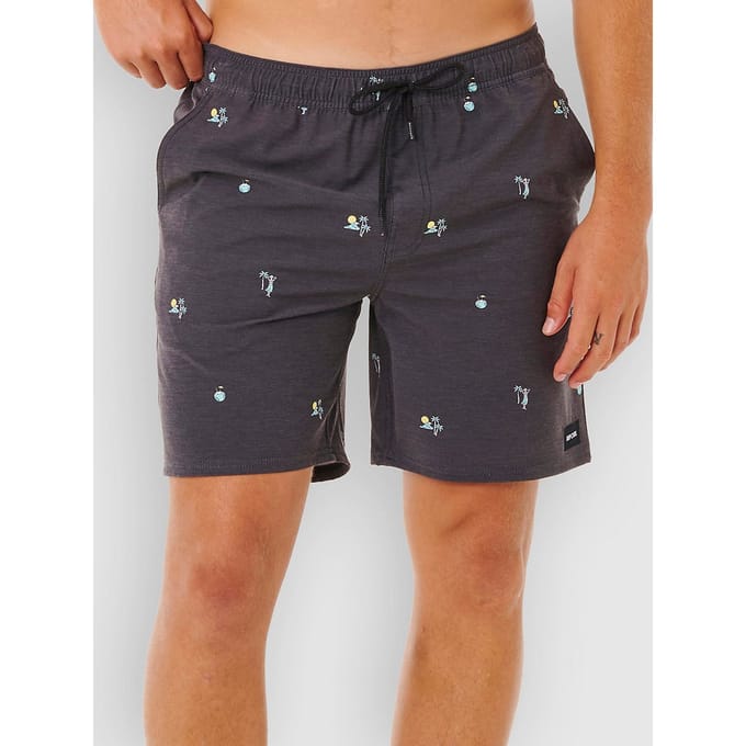 Rip Curl Skelly Breach Volley Boardshorts zwart