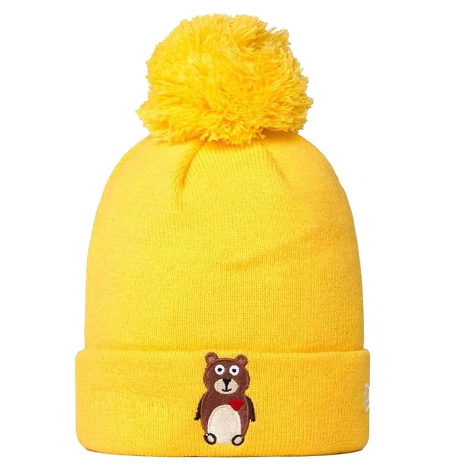 New Era Gebreide muts voor kinderen/Kinderen (Geel)