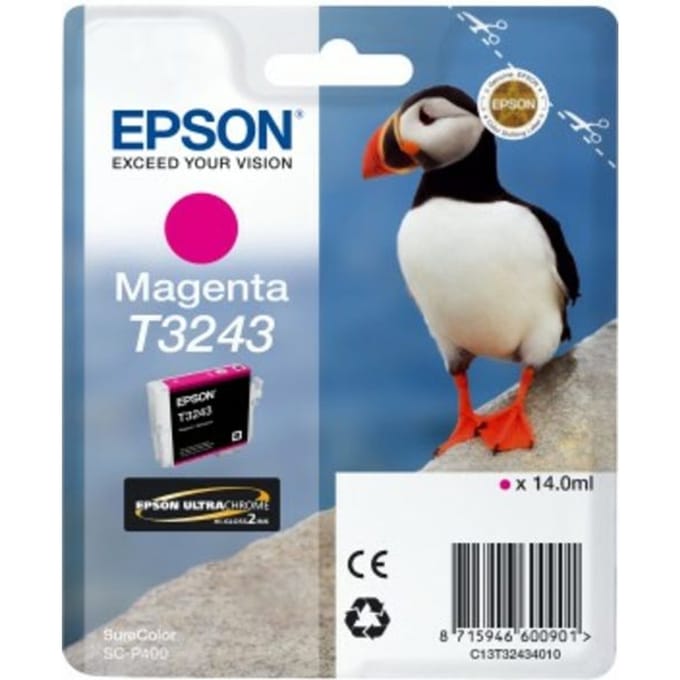 Epson C13T32434010 inktcartridge voor printer, magenta