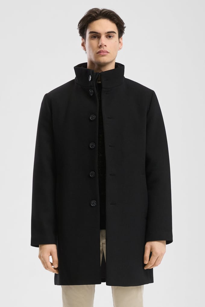 s.Oliver -qs Jackets Outdoor Black Größe: M | Einreihige Mäntel Outlet | Herren | Schwarz