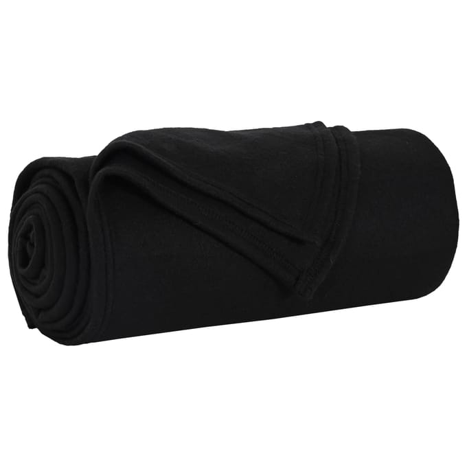 vidaXL - plaid - Zwart - 200 - x - 150 - cm - 0,42 - kg - Fleece