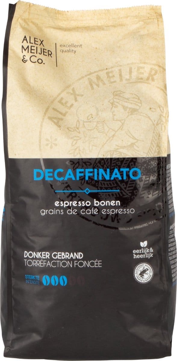 Alex Meijer Espressobonen decaffeinato - Zak 1 kilo