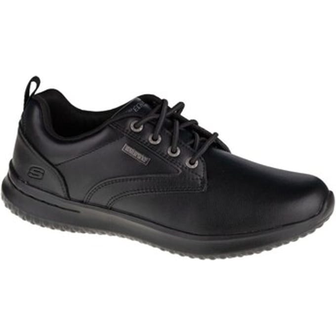 Skechers heren veterschoen - Zwart - Maat 41