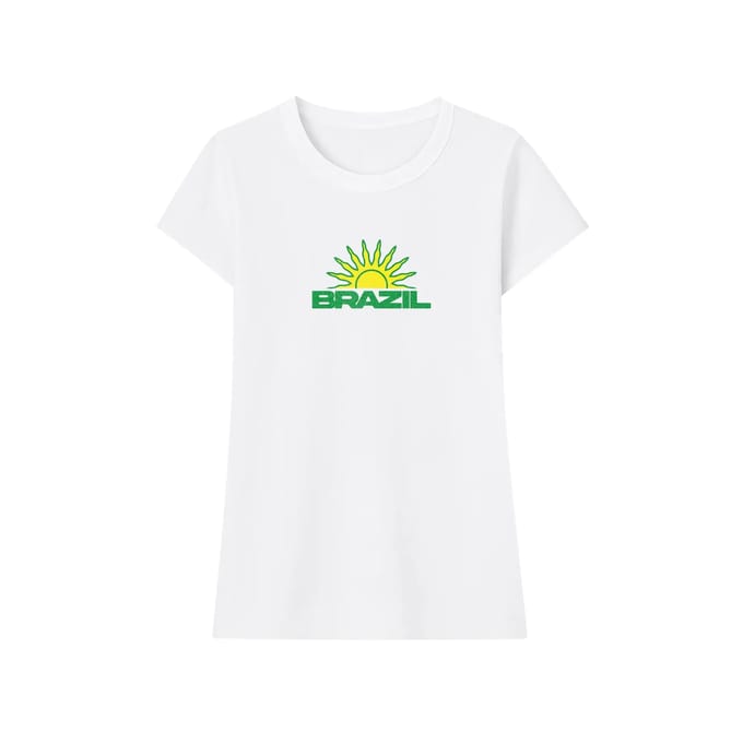 T-shirt dames Miss Tee Brazil Vibes Stretch
