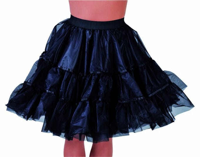 Magic Design Petticoat Middellang Dames Polyester Zwart Maat M