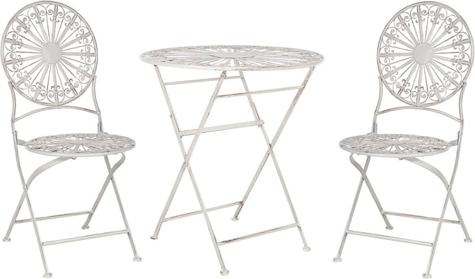 SCAFA - Bistro set - Gebroken wit - IJzer