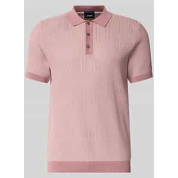 slim fit poloshirt met structuurpatroon model 'Brianoro'