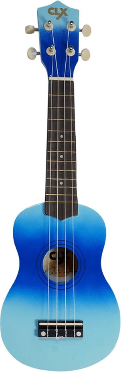CLX Calista 21 DC-3 Ukulele Blauw + Blauw Dual Colour Sopraan