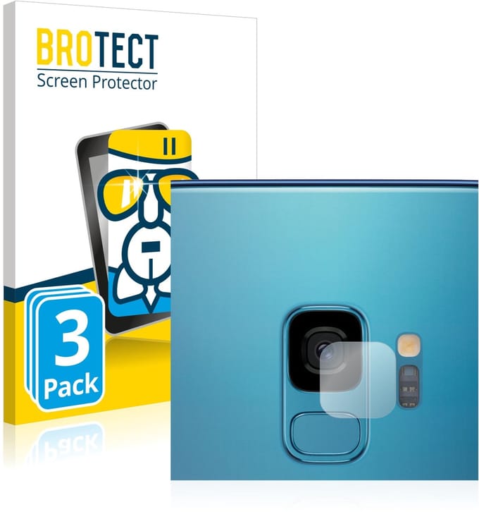 Screenprotector 3 Stuks voor Samsung Galaxy S9 (ALLEEN Camera Lens) Beschermglas transparant