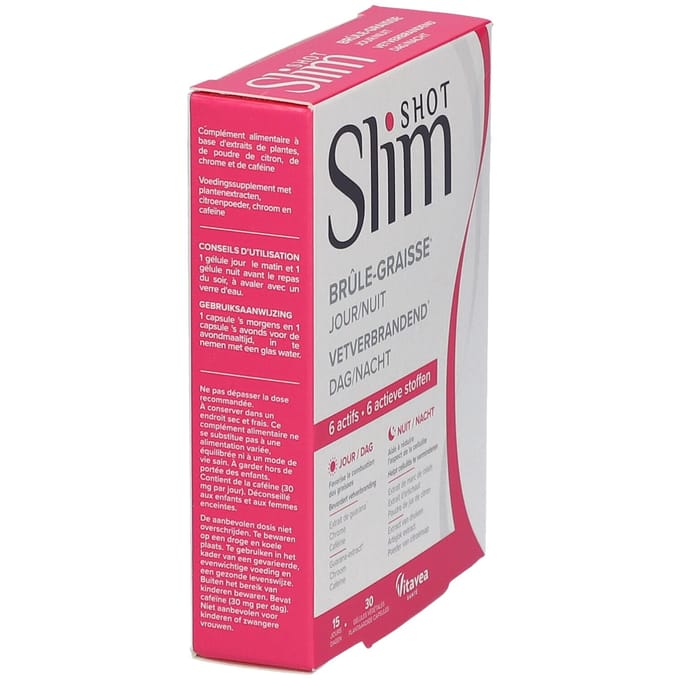 Vitavea Slimshot Vetverbrander Dag En Nacht 30 Tabletten