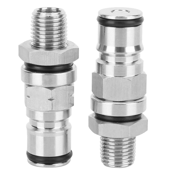 1/4in Homebrew Keg Ball Lock Post Connector Keg Ball Lock Connector Set Brouwaccessoire white