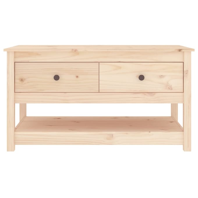 vidaXL - Salontafel - 102x49x55 - cm - massief - grenenhout