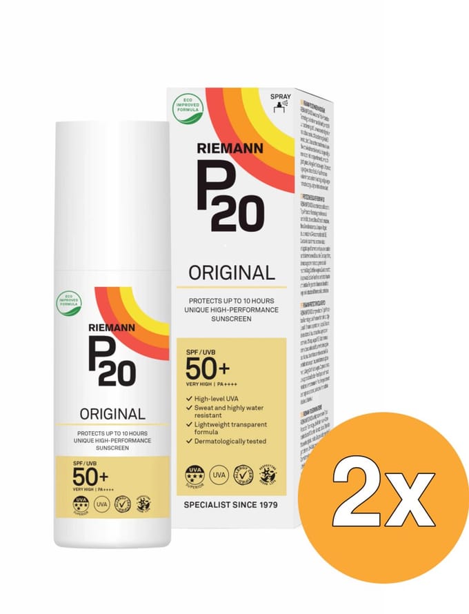 2x Riemann P20 Original SPF50 Spray (85 ml)