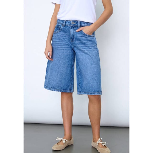 SISTERS POINT Ofira-sho - Dames short - Mid Blue Denim - Maat XS