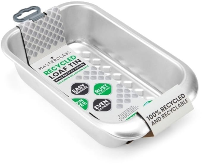 Brood Bakvorm, Cakevorm, 0.9 L, 15 x 23 x 6 cm, Gerecycled Aluminium - MasterClass
