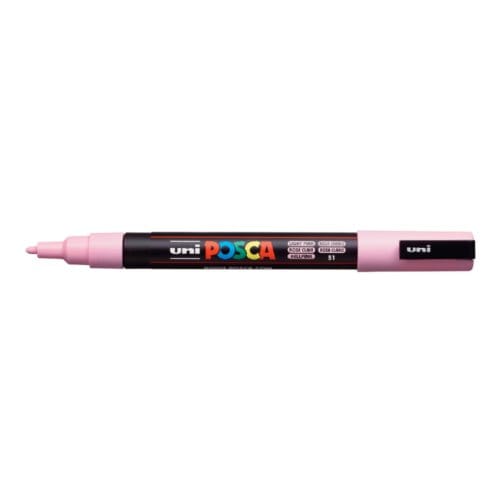 Posca marker met conische punt schrijfdikte fijn lichtroze