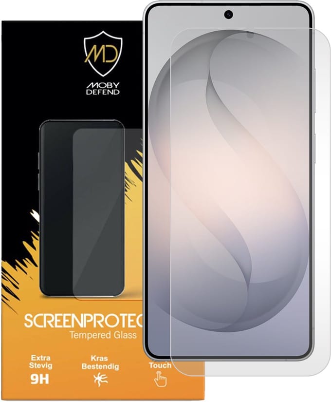 MobyDefend Screenprotector - Geschikt voor Samsung Galaxy S26 Ultra - Case-Friendly Screensaver - Gehard Glas