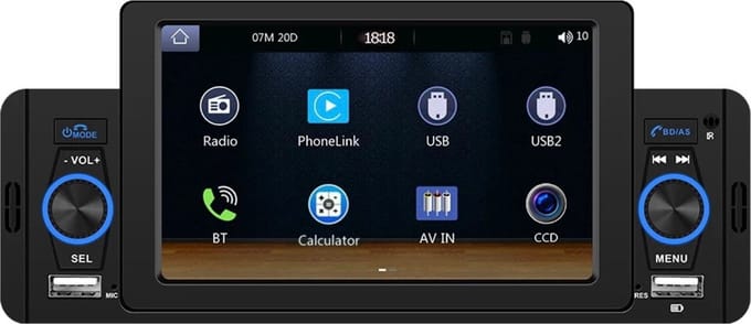 CarPlay en Android auto 1din 5inch autoradio