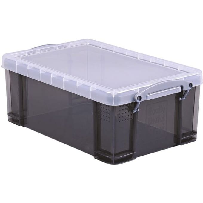 Really Useful Box 9 liter transparant smoke