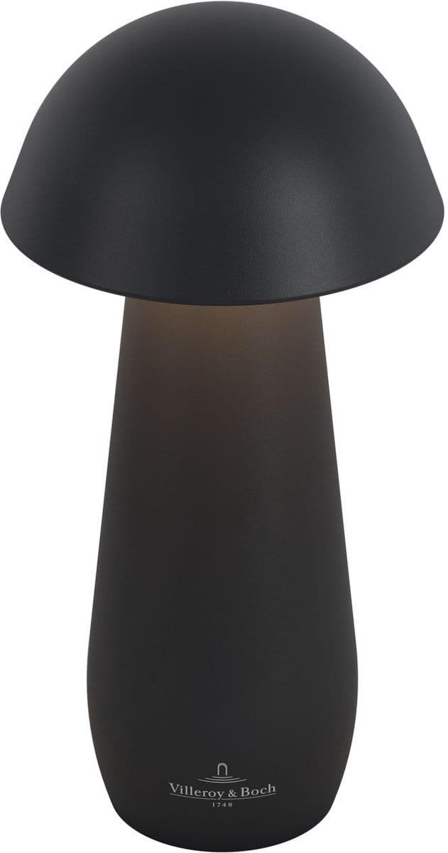Villeroy & Boch tafellamp MODENA | 16cm| Zwart | op accu