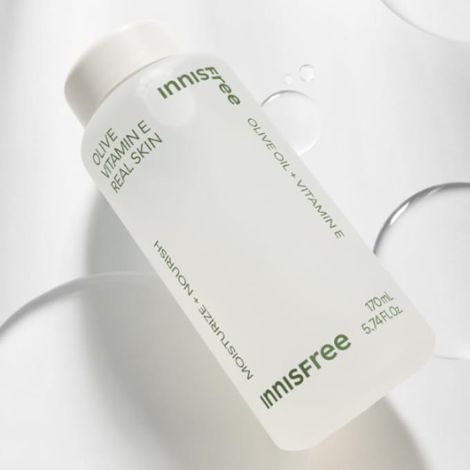 [INNISFREE] Olive Vitamin E Real Skin 170ml 1pc + Sample Gifts blue