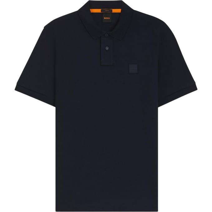 Boss Heren Passenger Box Logo Poloshirt (Navy)