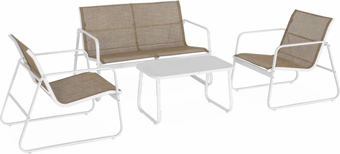 sweeek - Tuinmeubelset voor 4 personen - silvi