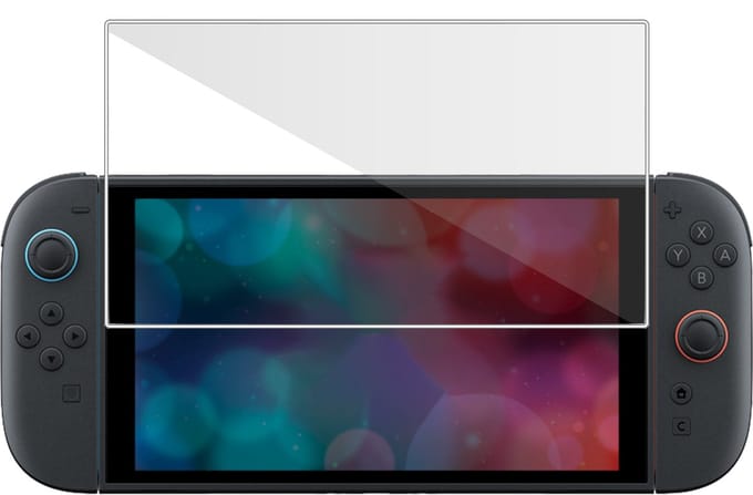 TechNow Screenprotector geschikt voor Nintendo Switch 2 Screenprotector - Gehard Glas - Rounded - Proteqt+