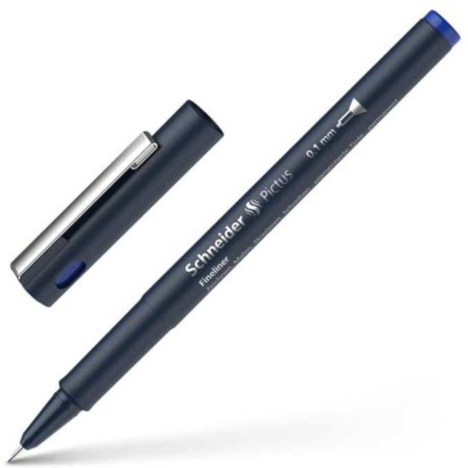 Schneider fineliner - Pictus - lijnbreedte 0,1mm - blauw - S-197103