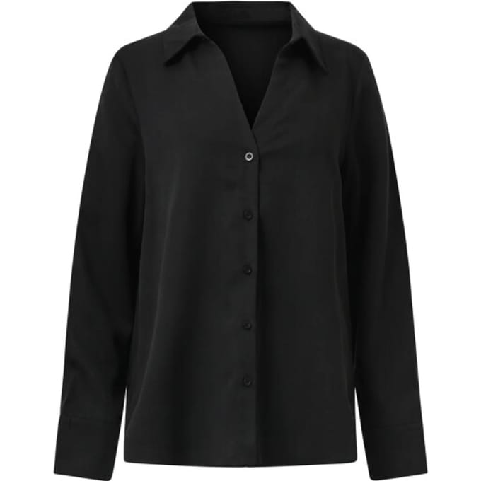 Smashed Lemon Doorknoopshirt met v hals & kraag |
