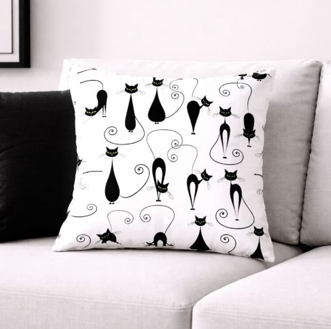 Whisker Whimsy Collection Kussenhoes - 45x45 cm