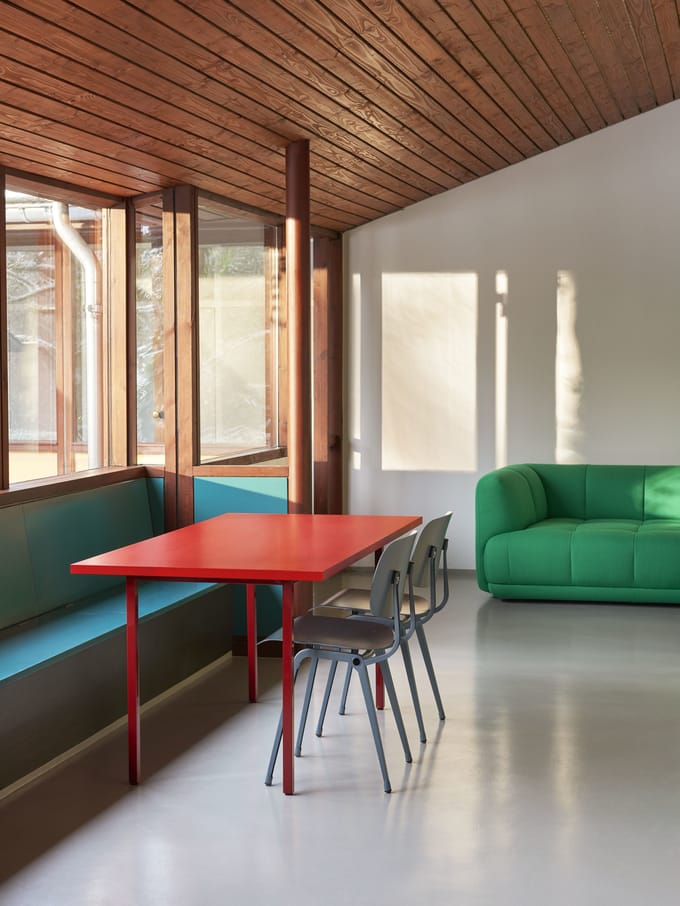 HAY Two Colour Tafel rechthoekig - rood - red - 200 x 90 cm