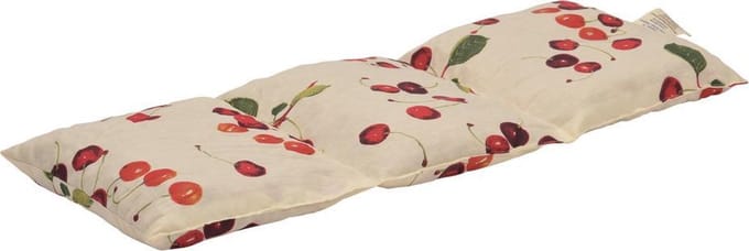Kersenpitkussen Langwerpig Cervico - 50 x 20cm - Ecru met Kersen